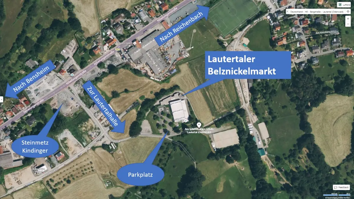Lautertaler Belznickelmarkt - Anfahrt Lautertalhalle