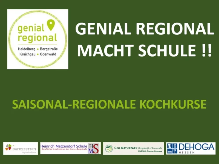 Info-Veranstaltung zum Schulprojekt “Genial Regional macht Schule”