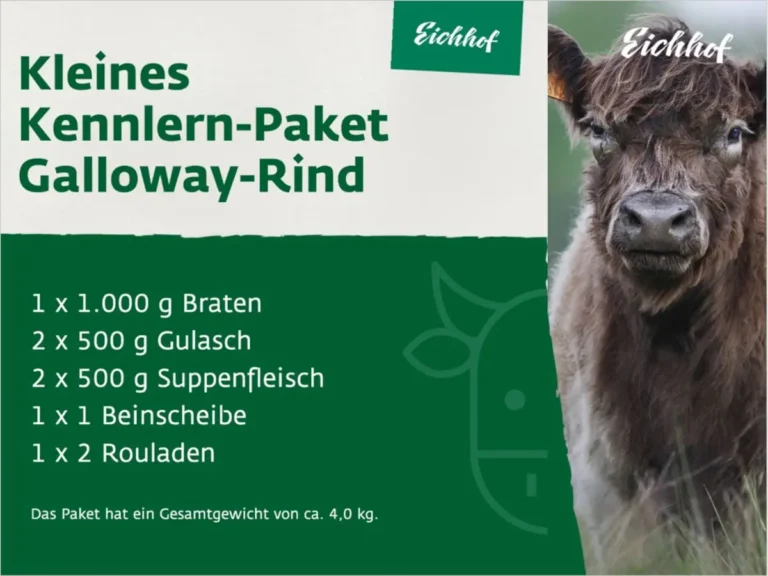 Eichhof – Galloway-Rind Kennlern-Paket
