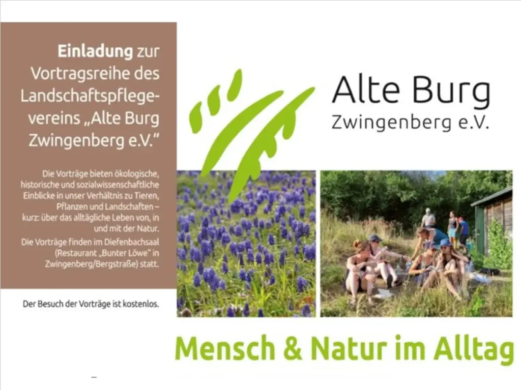 Alte Burg Zwingenberg e.V. - Veranstaltung - Mensch und Natur im Alltag