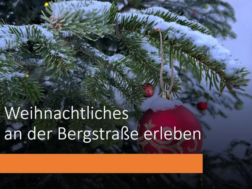 Weihnachtliches an der Bergstraße erleben - Jahreszeiten regional erleben